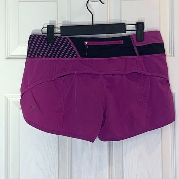 Lululemon Run Speed Short Size 6 Ultra Violet/Quill - Picture 4 of 11